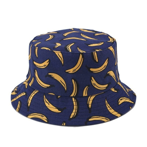 Banana Pattern Bucket Hats Fisherman Caps For Women Gorras