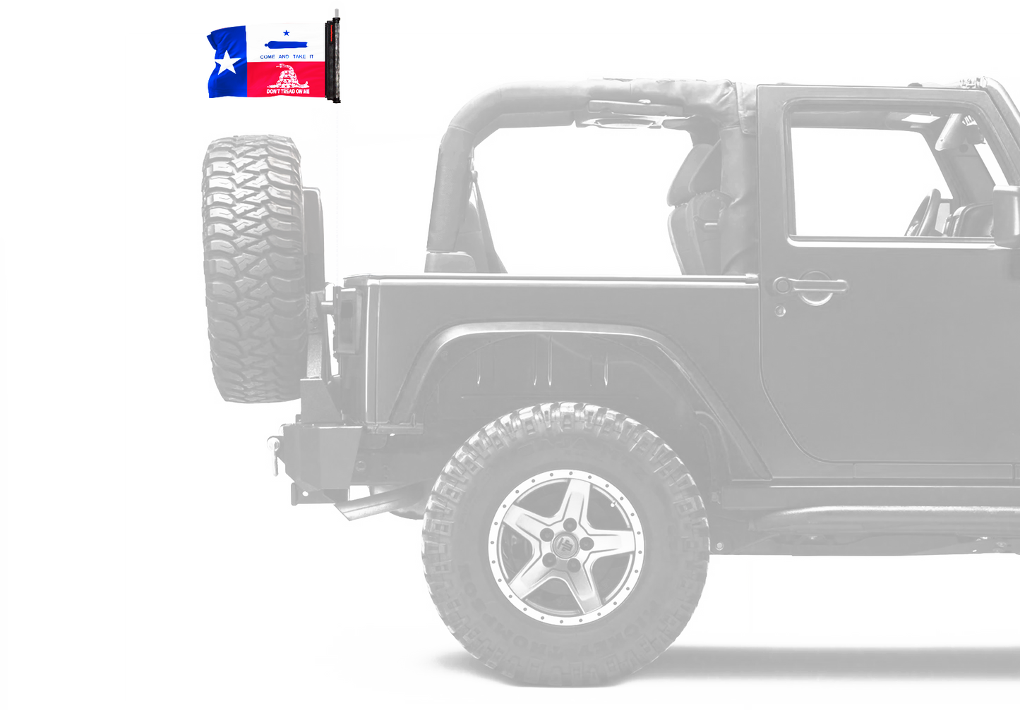 State Flag Texas Don't Tread 12"x18" Forever Wave Flag for Jeep Wrangler YJ 1986-1995