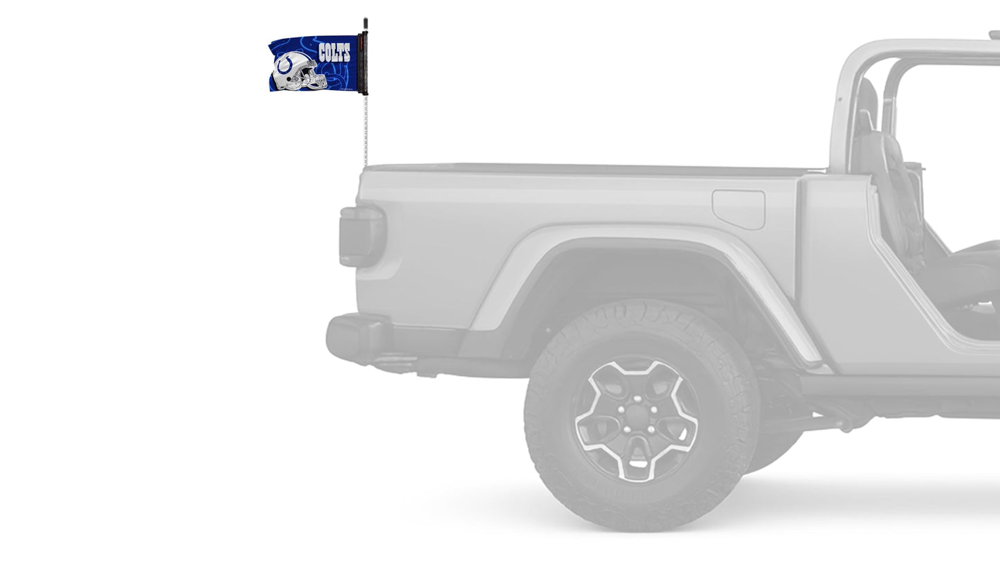 Indianapolis Colts 11"x17" Forever Wave Flag for Jeep Wrangler LJ 2003-2006