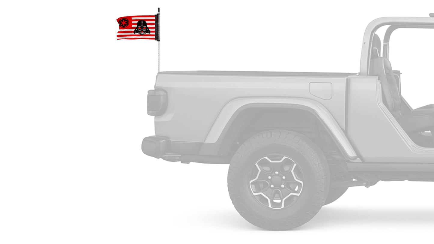 Star Wars Vader Imperial 12"x18" Forever Wave Flag for Jeep Wrangler LJ 2003-2006
