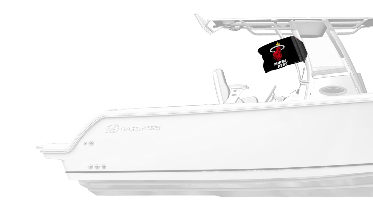 Miami Heat 11"x17" Forever Wave Flag for Boats