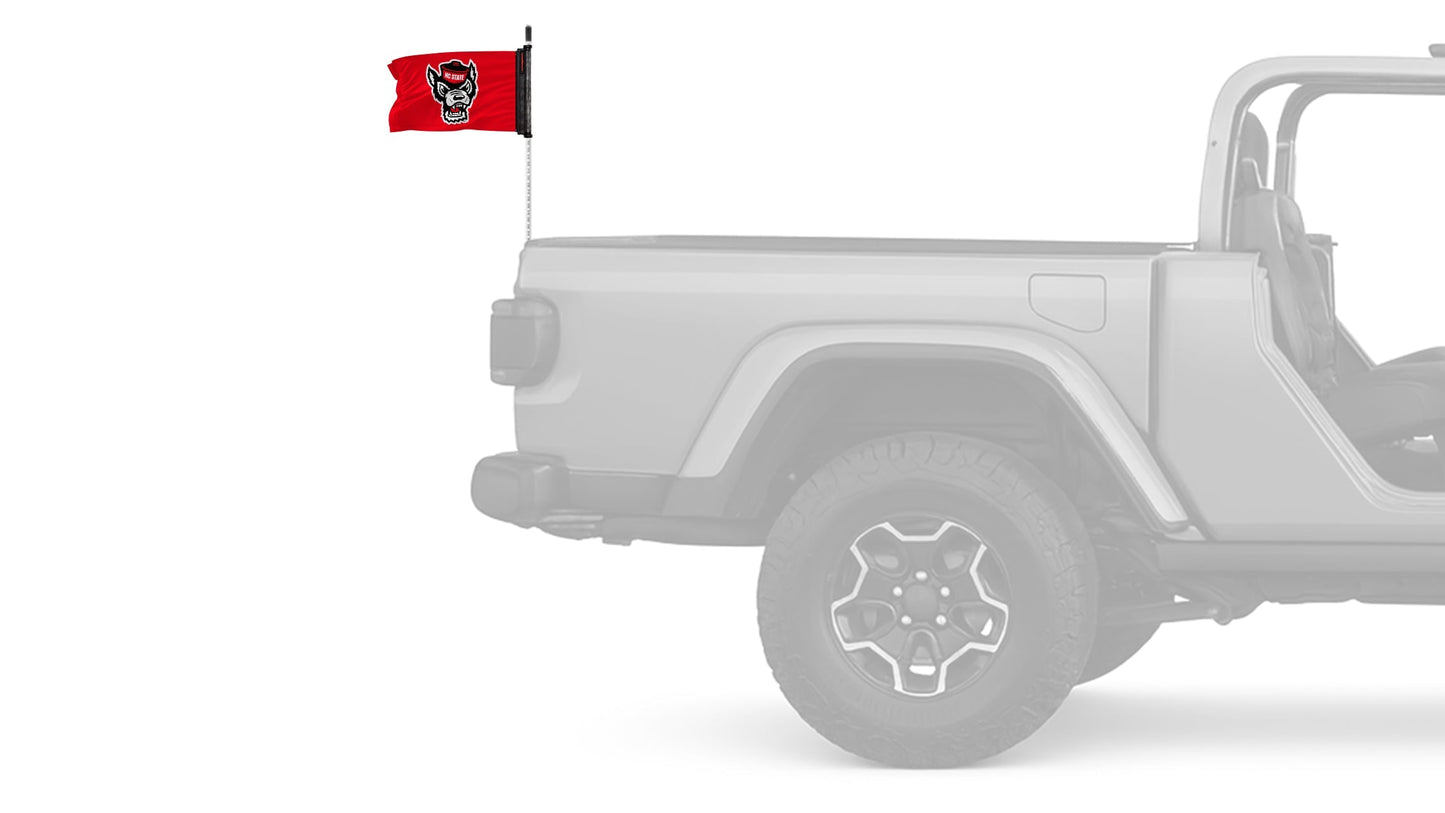 North Carolina State 11"x17" Forever Wave Flag for Jeep Wrangler JL 2-Door 2018-Present