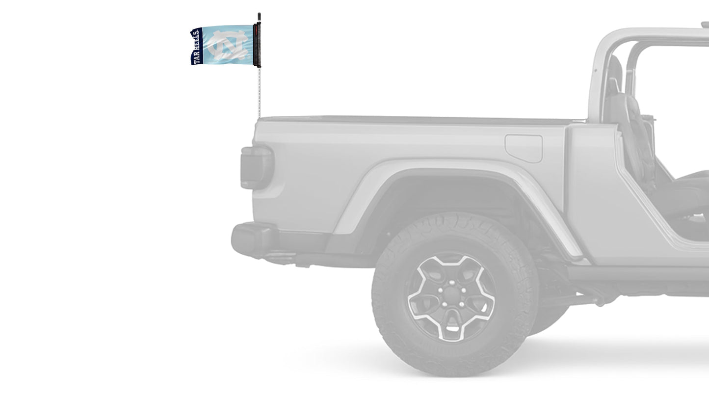 North Carolina 11"x17" Forever Wave Flag for Jeep Wrangler JLU 4-Door 2018-Present