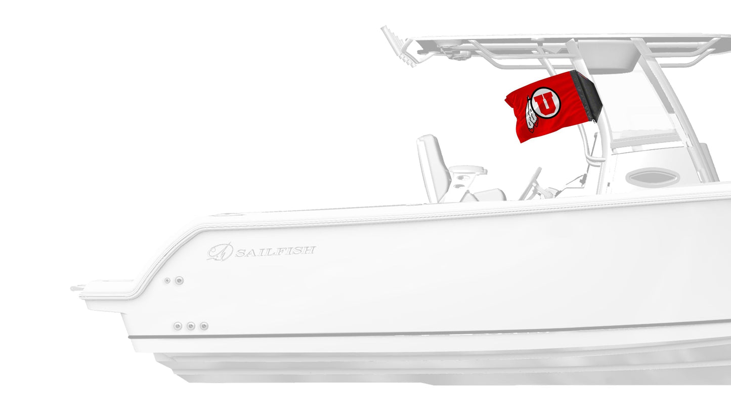 Utah 11"x17" Forever Wave Flag for Boats