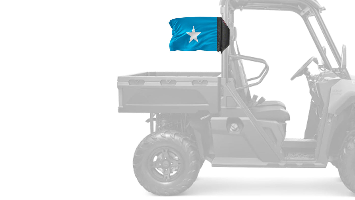 Bonnie Blue 12"x18" Forever Wave Flag for Golf Carts