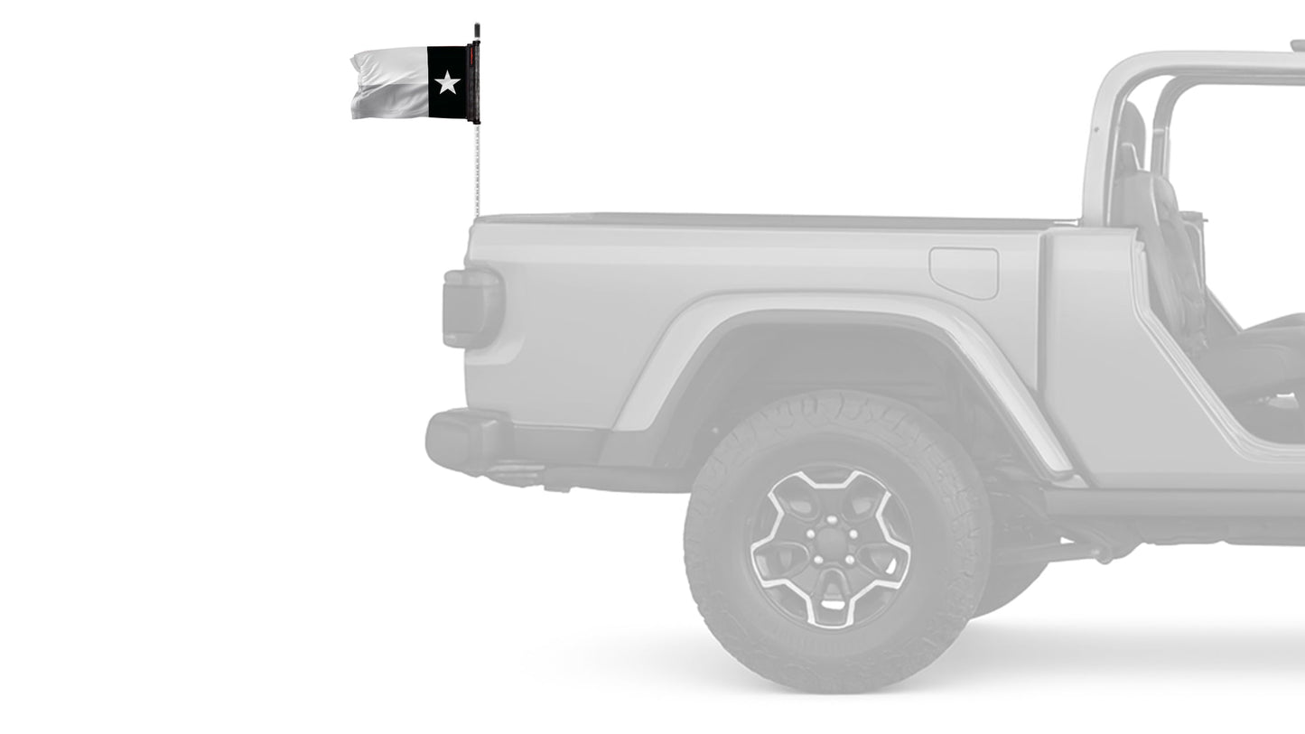 State Flag Texas Subdued 12"x18" Forever Wave Flag for Jeep Wrangler YJ 1986-1995