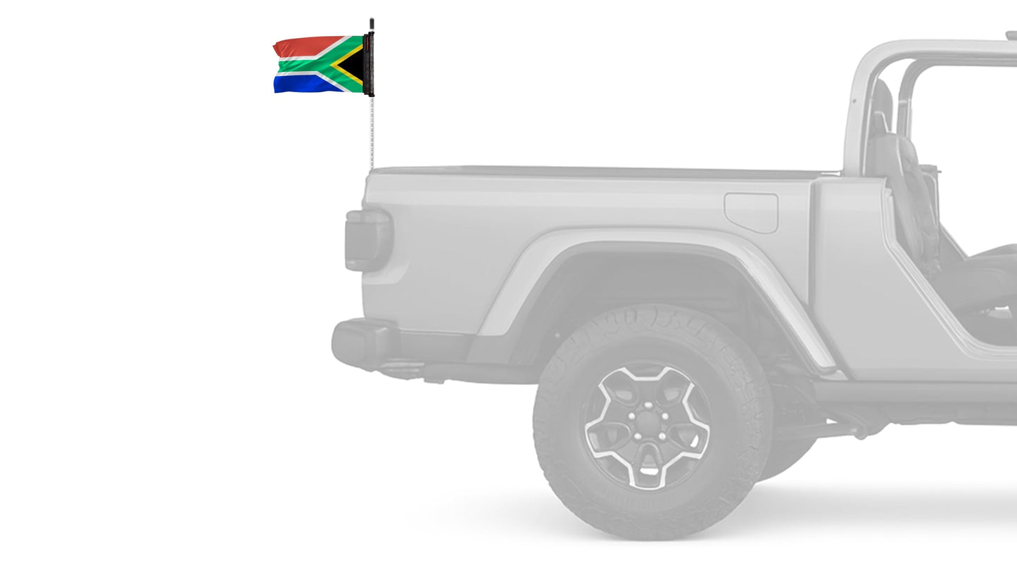 South Africa 12"x18" Forever Wave Flag for Jeep Wrangler TJ 1996-2006