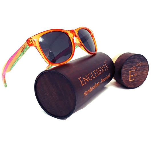 Juicy Fruit Muti-Colored Bamboo Sunglasses Polarized with Case
