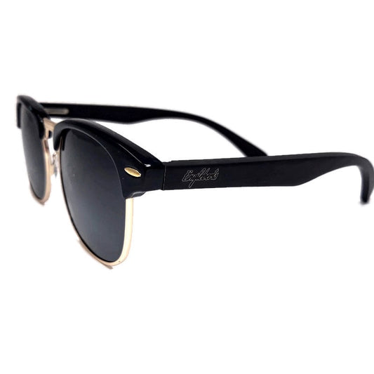 Midnight Black Bamboo Club Sunglasses, Polarized, HandCrafted
