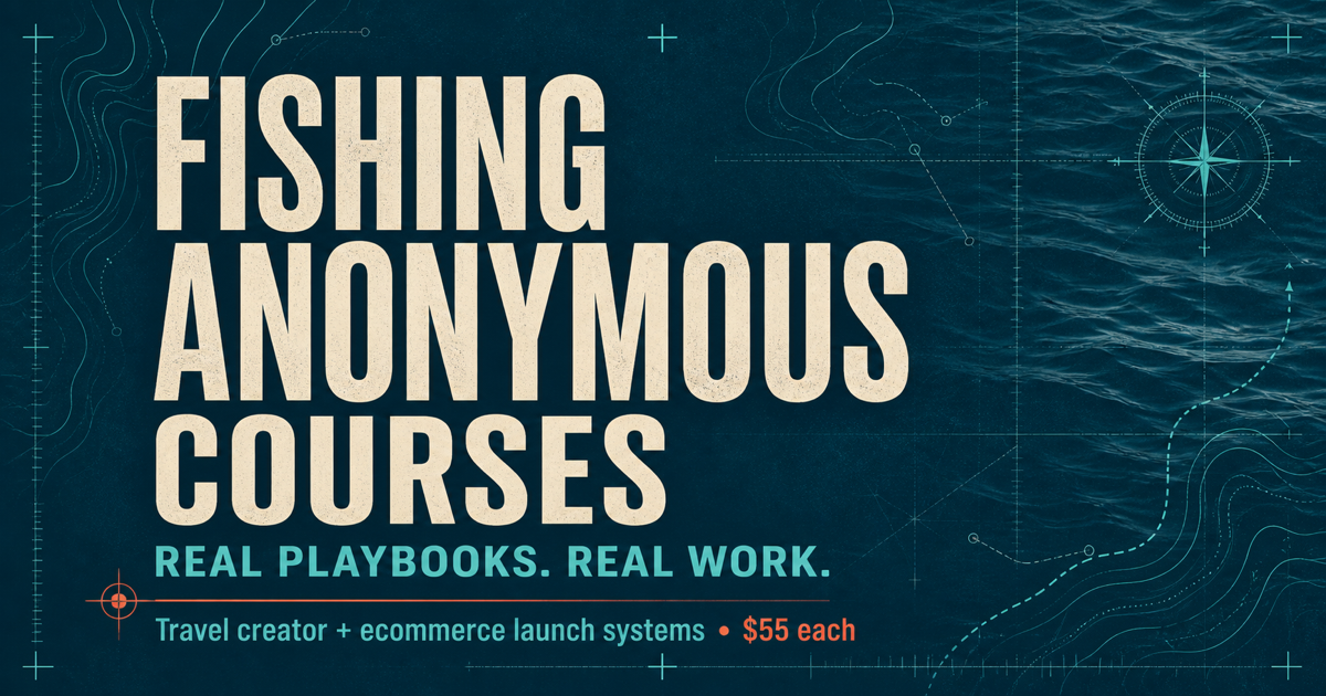 Stay Hosted hotel partnership course from Fishing Anonymous