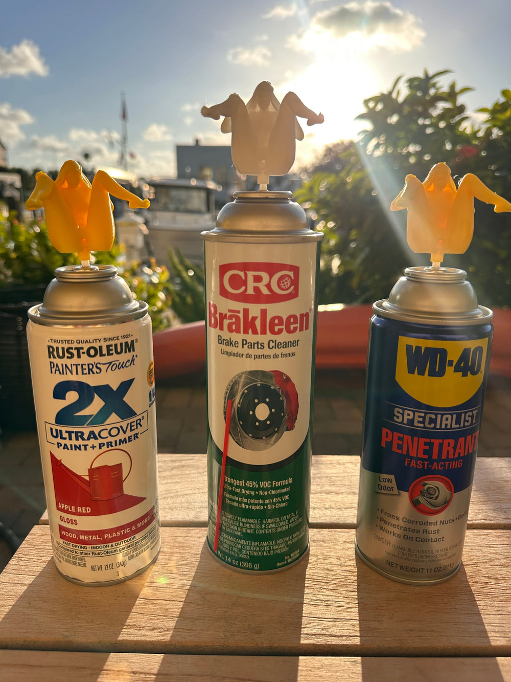 The OG Squirter novelty spray top on aerosol cans; cans not included