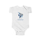 Angelfish Baby Bodysuit — Blue Aquarium Fish Infant Onesie