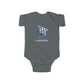 Angelfish Baby Bodysuit — Blue Aquarium Fish Infant Onesie