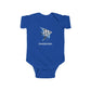 Angelfish Baby Bodysuit — Blue Aquarium Fish Infant Onesie