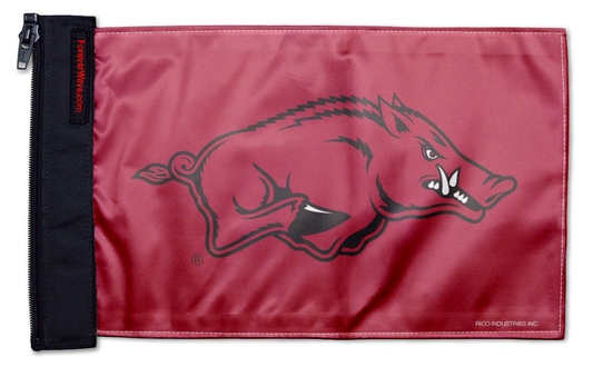Arkansas 11"x17" Forever Wave Flag for Boats