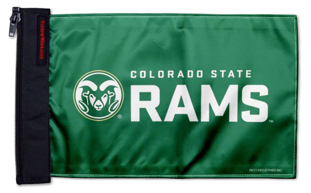 Colorado State 11"x17" Forever Wave Flag for Jeep Wrangler JKU 4-Door 2007-2018