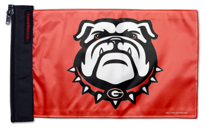 Georgia Bulldog 11"x17" Forever Wave Flag for Jeep Wrangler JL 2-Door 2018-Present
