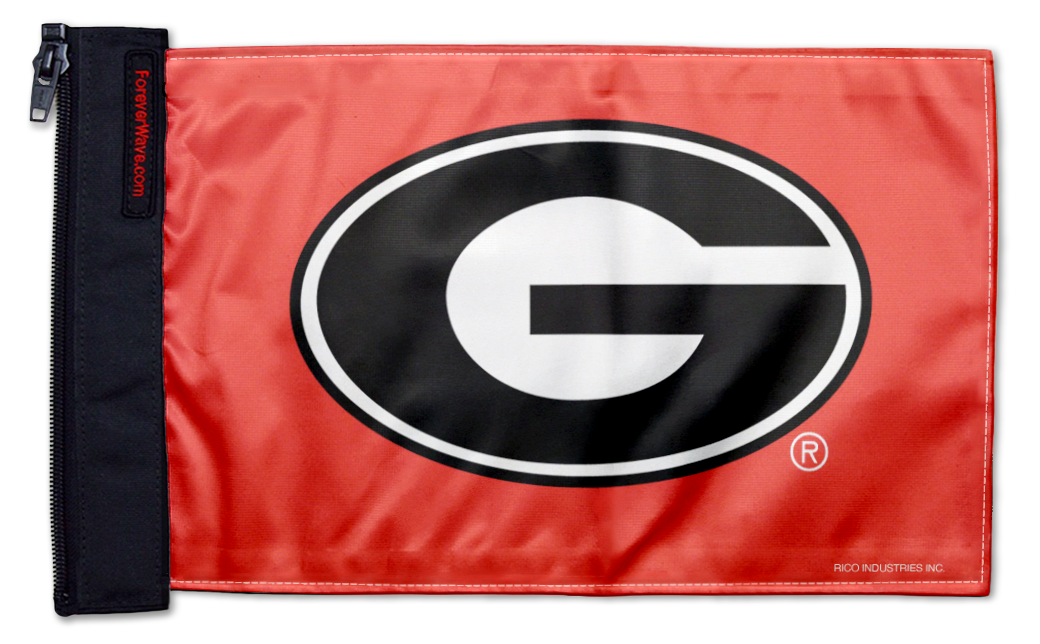Georgia 11"x17" Forever Wave Flag for Bronco