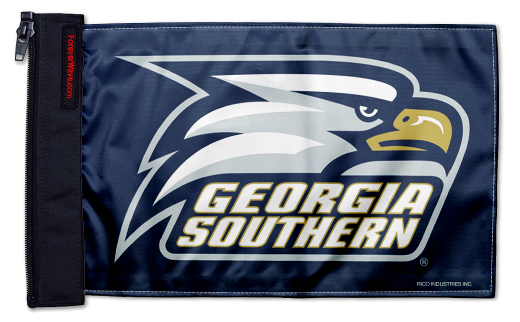 Georgia Southern 11"x17" Forever Wave Flag for Jeep Wrangler JLU 4-Door 2018-Present