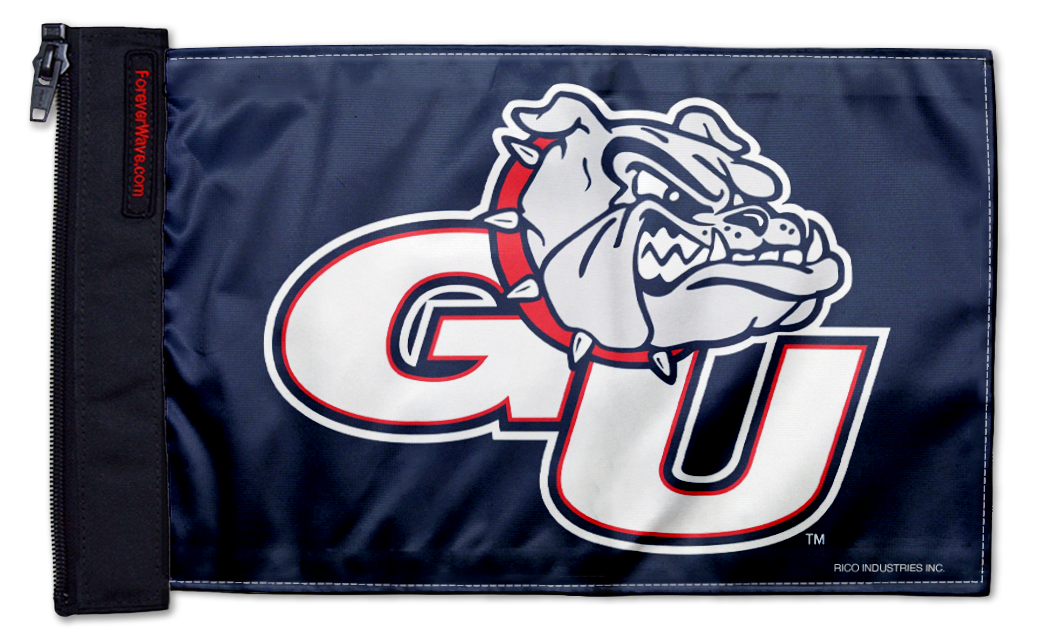 Gonzaga 11"x17" Forever Wave Flag for Jeep Wrangler TJ 1996-2006