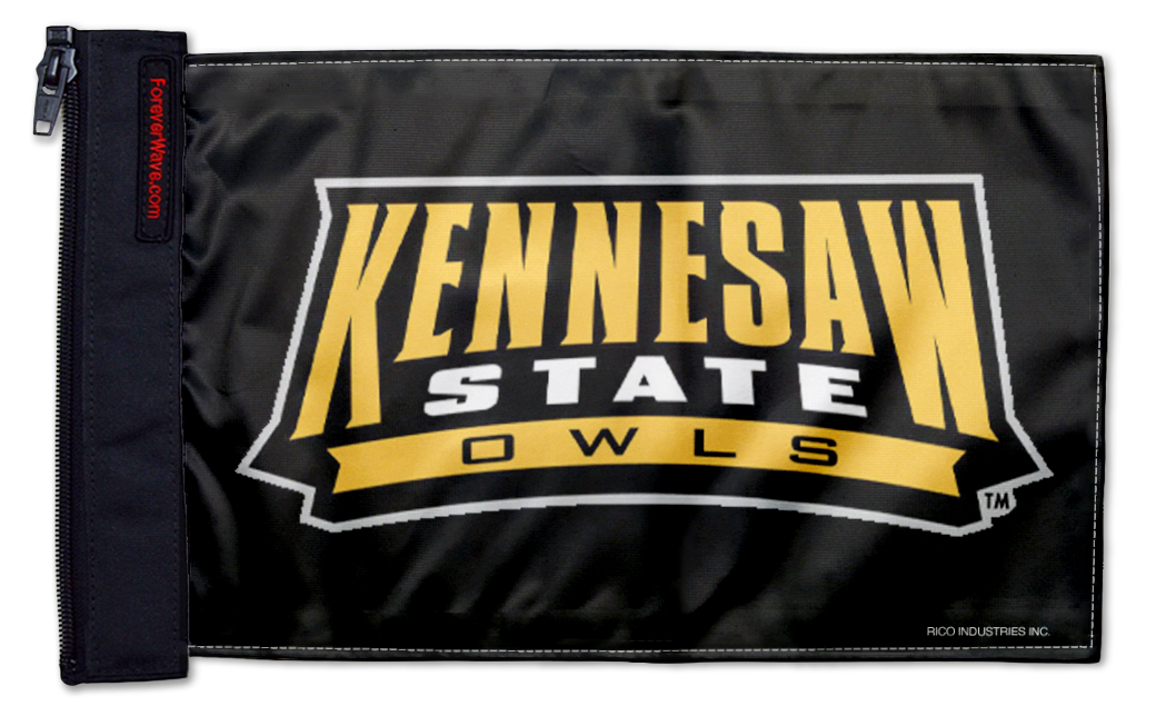 Kennesaw State 11"x17" Forever Wave Flag for Boats