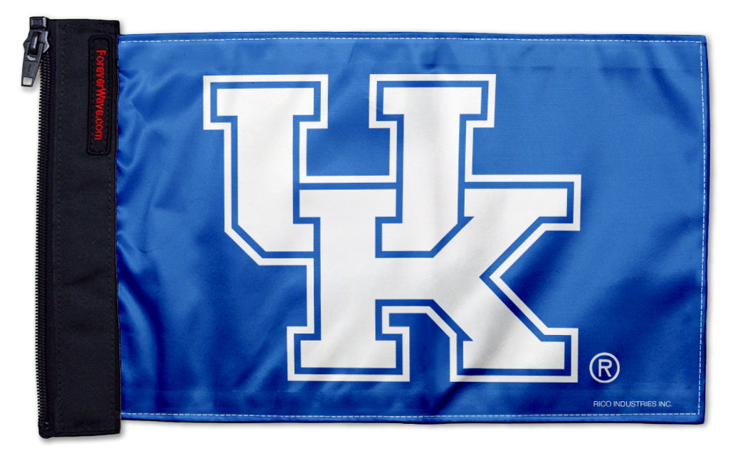 Kentucky 11"x17" Forever Wave Flag for Jeep Wrangler CJ-7 and CJ-8 1976-1986