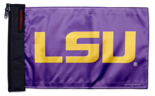 LSU 11"x17" Forever Wave Flag for Boats