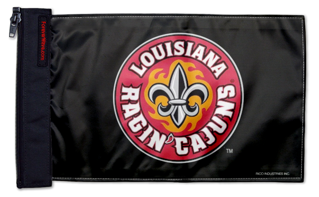 Louisiana Lafayette 11"x17" Forever Wave Flag for Jeep Wrangler CJ-7 and CJ-8 1976-1986