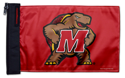 Maryland Terrapins 11"x17" Forever Wave Flag for Jeep Wrangler JKU 4-Door 2007-2018