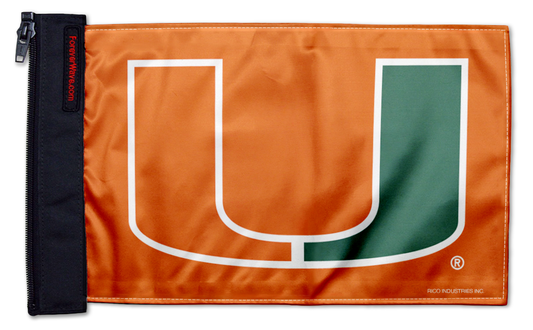 Miami University 11"x17" Forever Wave Flag for Jeep Wrangler LJ 2003-2006