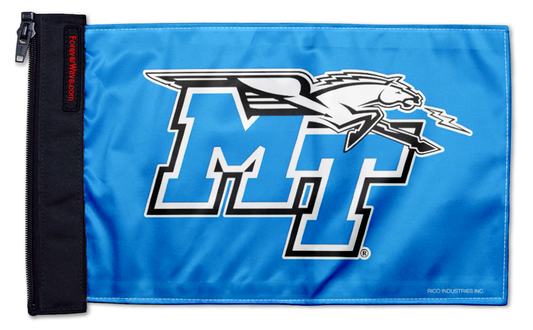 Middle Tennessee State 11"x17" Forever Wave Flag for Jeep Wrangler JL 2-Door 2018-Present