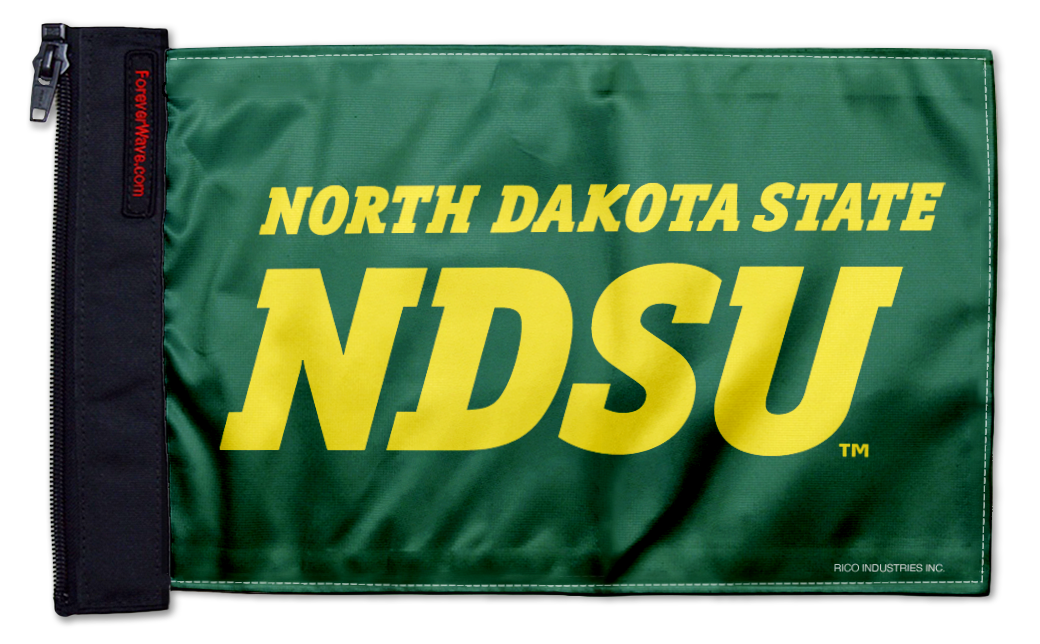 North Dakota State 11"x17" Forever Wave Flag for Boats