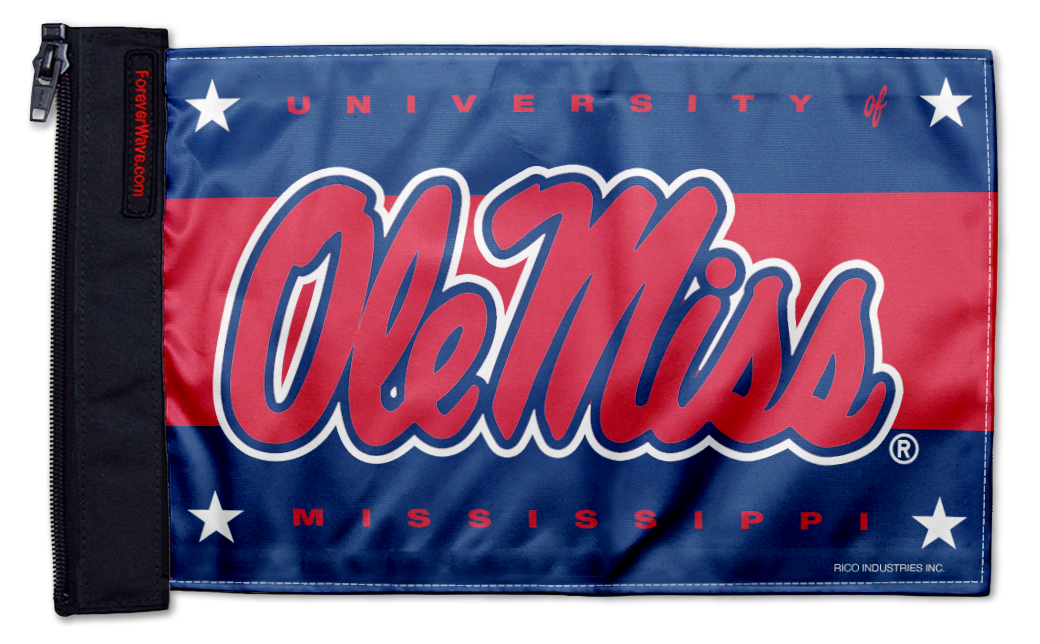 Mississippi 11"x17" Forever Wave Flag for Jeep Wrangler JL 2-Door 2018-Present