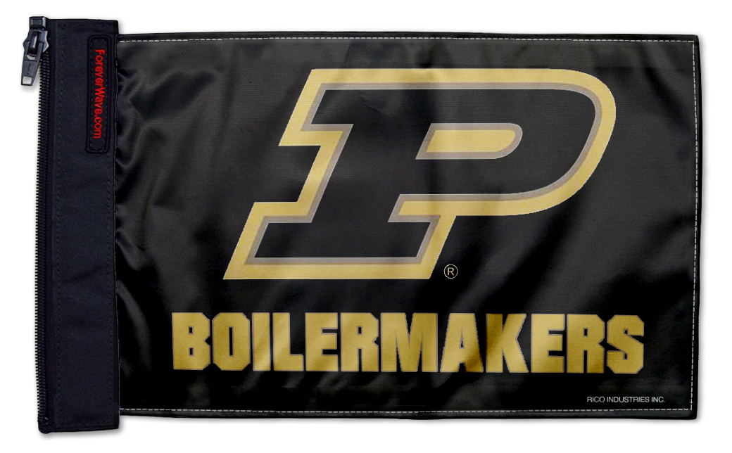 Purdue 11"x17" Forever Wave Flag for Jeep Wrangler JLU 4-Door 2018-Present