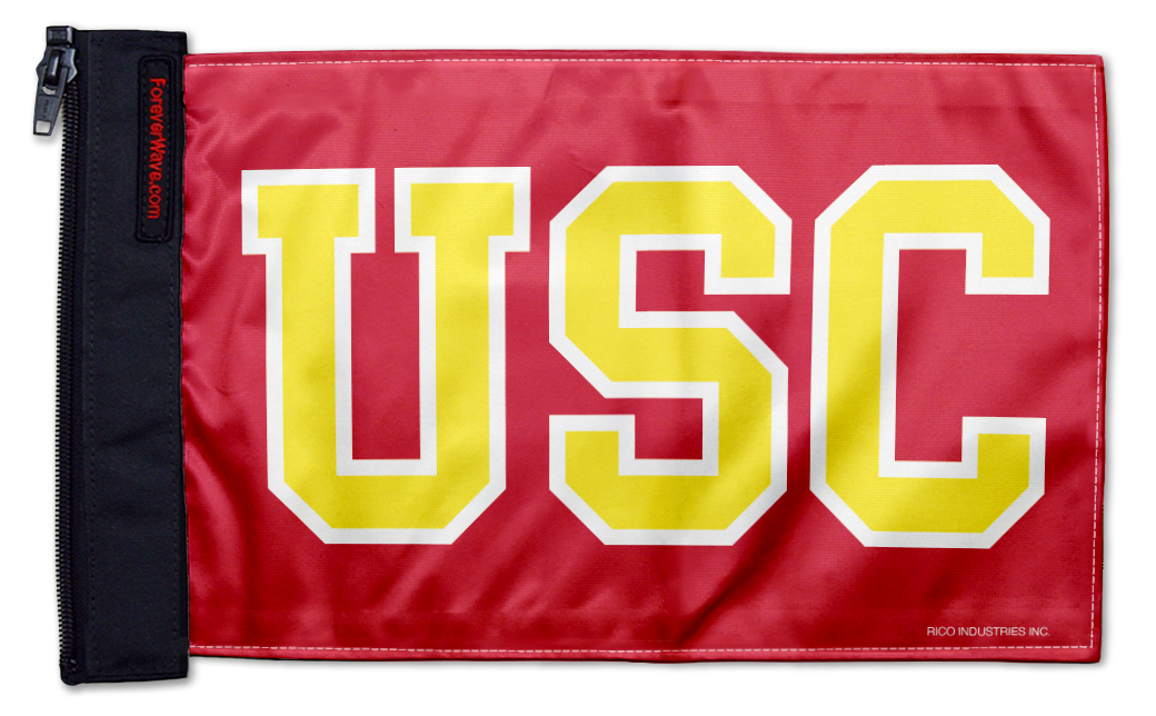 Southern California USC 11"x17" Forever Wave Flag for Jeep Wrangler JLU 4-Door 2018-Present