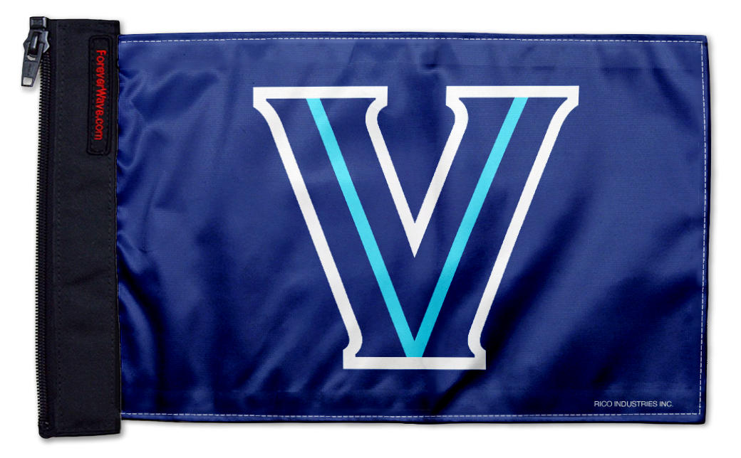 Villanova 11"x17" Forever Wave Flag for Boats