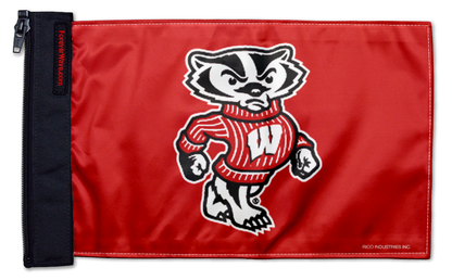 Wisconsin 11"x17" Forever Wave Flag for Jeep Wrangler CJ-7 and CJ-8 1976-1986