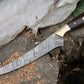 Damascus Fillet Knife – 13" Rosewood Handle & Leather Sheath