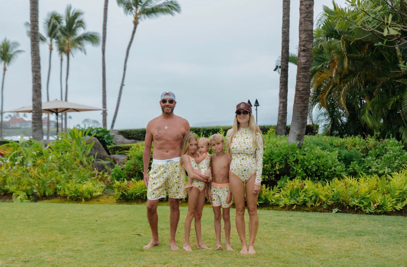 Lainsnow X The Last Mango- Men’s Sunset Beach Broadshorts- Tiki Bar