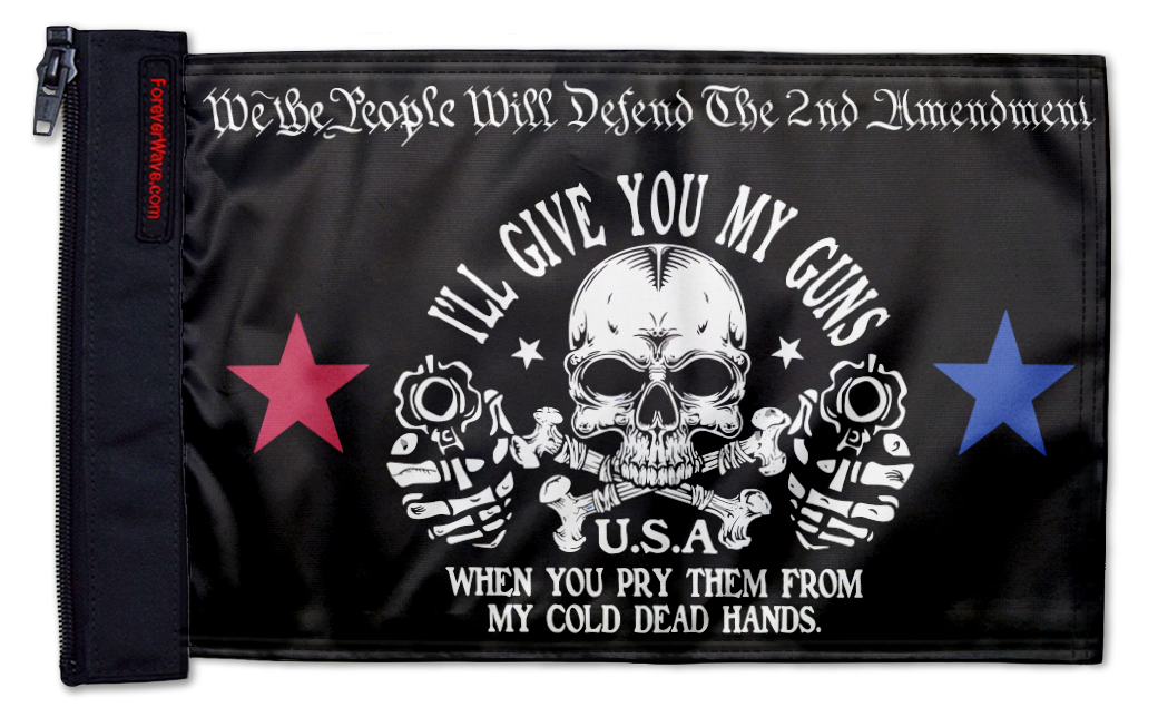 2A We The People 12"x18" Forever Wave Flag for Jeep Wrangler JL 2-Door 2018-Present