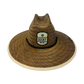 Sun Kissed Brown Premium Lifeguard Straw Hat