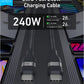Anker USB-C to USB-C Cable (3 ft / 6 ft, 240W, Upcycled-Braided)