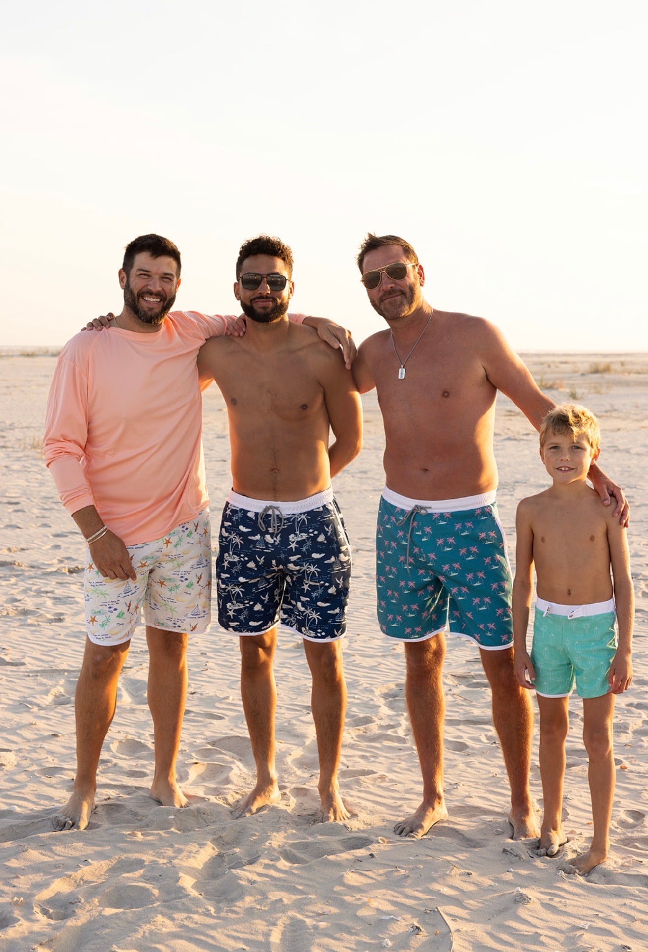 Lainsnow X The Last Mango- Men’s Sunset Beach Broadshorts - Permanent Vacation Teal