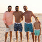Lainsnow X The Last Mango- Men’s Sunset Beach Broadshorts - lyrics- white