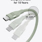 Anker USB-C to USB-C Cable (3 ft / 6 ft, 240W, Upcycled-Braided)
