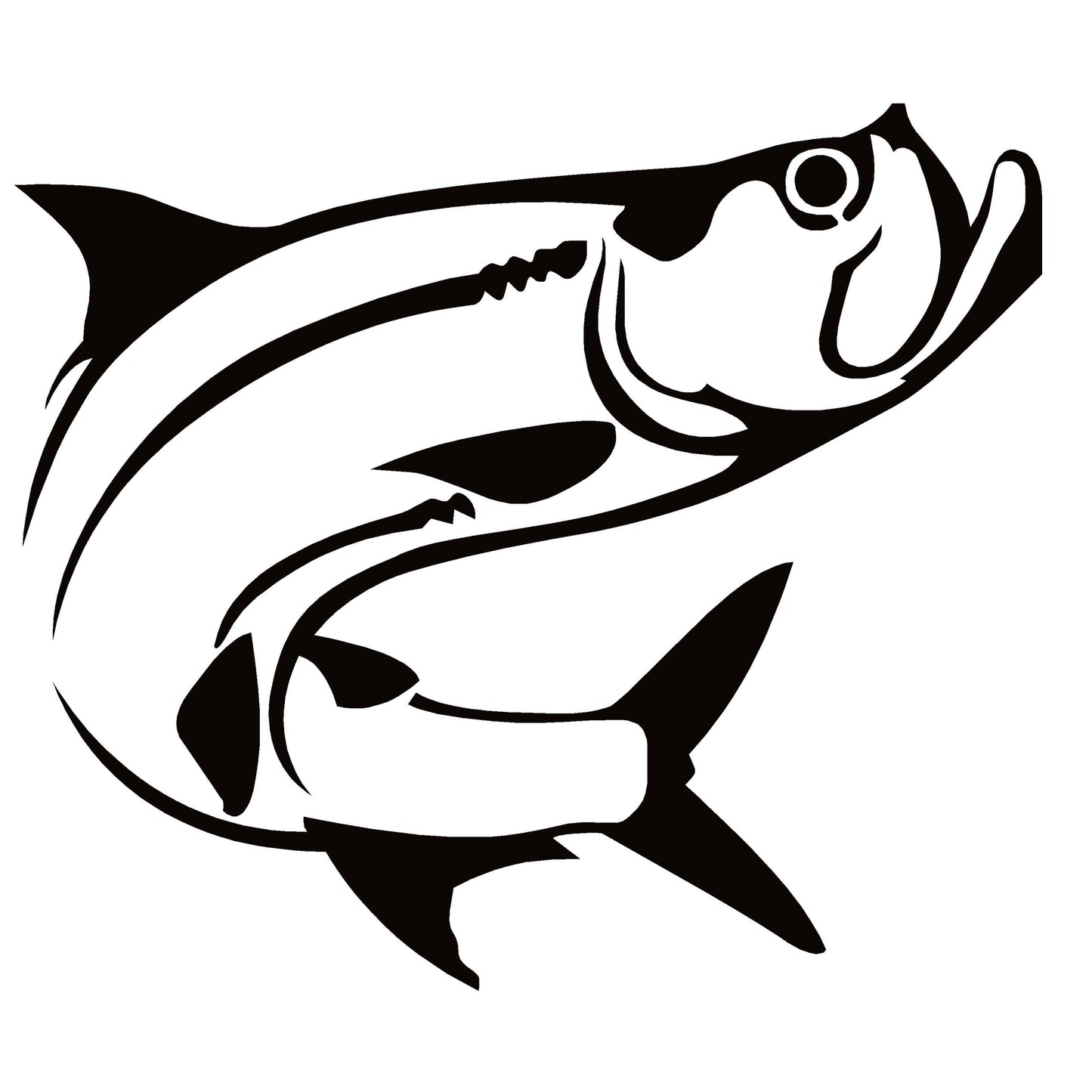 TARPON 3 Fishing Window Decal -  TARPON 3 Fishing Window Sticker - 7483