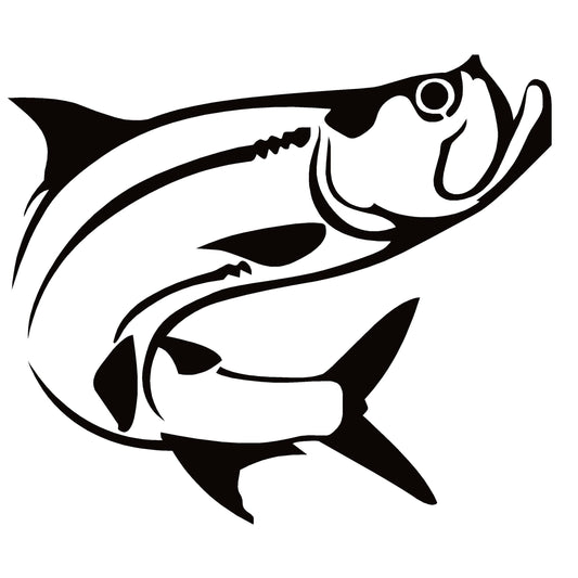 TARPON 3 Fishing Window Decal -  TARPON 3 Fishing Window Sticker - 7483
