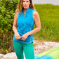 Get Soaked Sleeveless Swim Top with Built-in Bra
