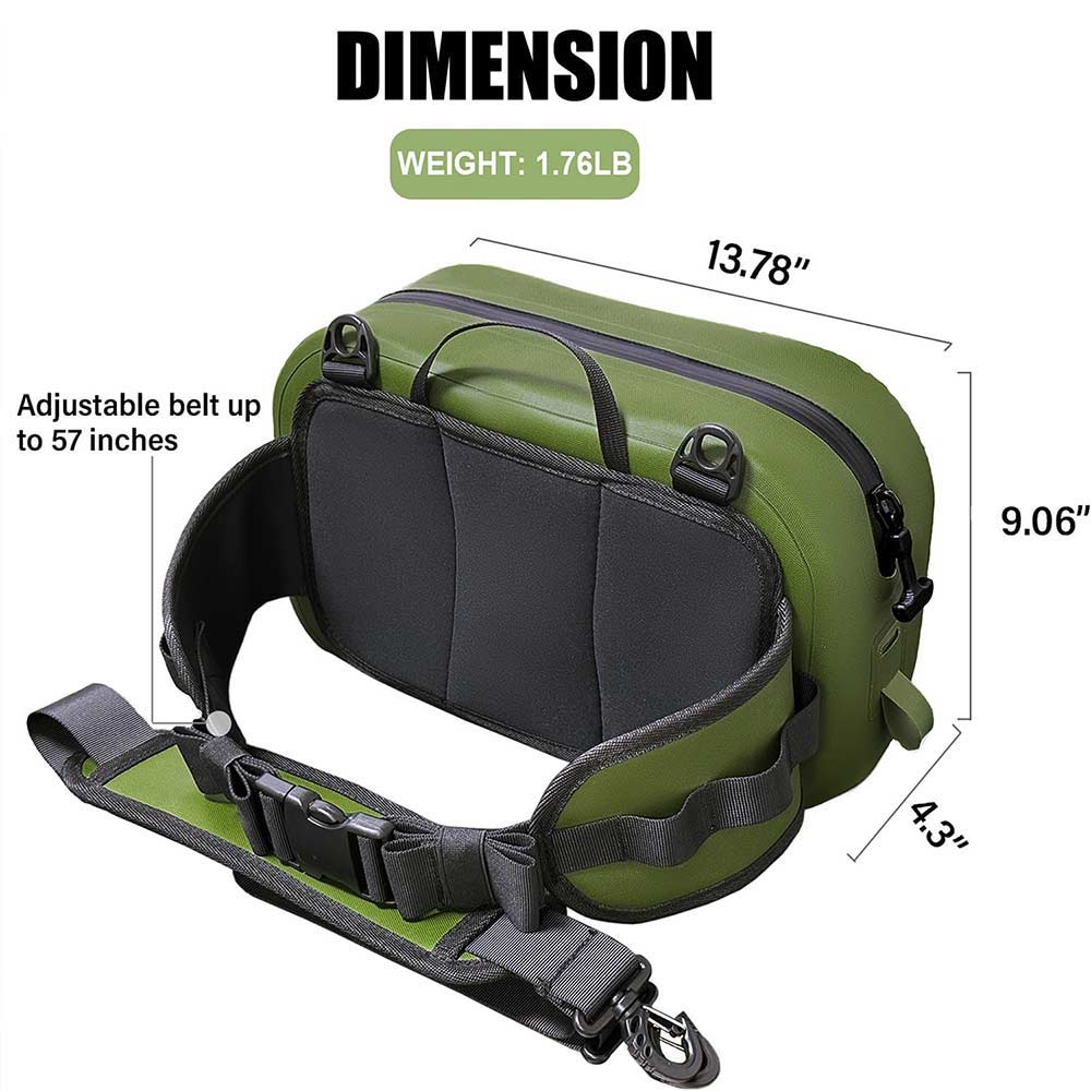 9.4QT Waterproof Fishing Fanny Pack