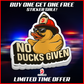 No Ducks Given Firefighter Sticker